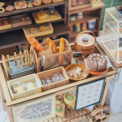 Mini Wooden Frame Iron Mesh Storage Frame Model Scene Decoration