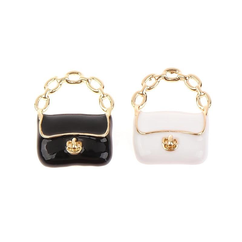 Metal 3D Bag Model Shoulder Bags Dollhouse Decor DIY Accessories