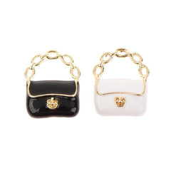 Metal 3D Bag Model Shoulder Bags Dollhouse Decor DIY Accessories