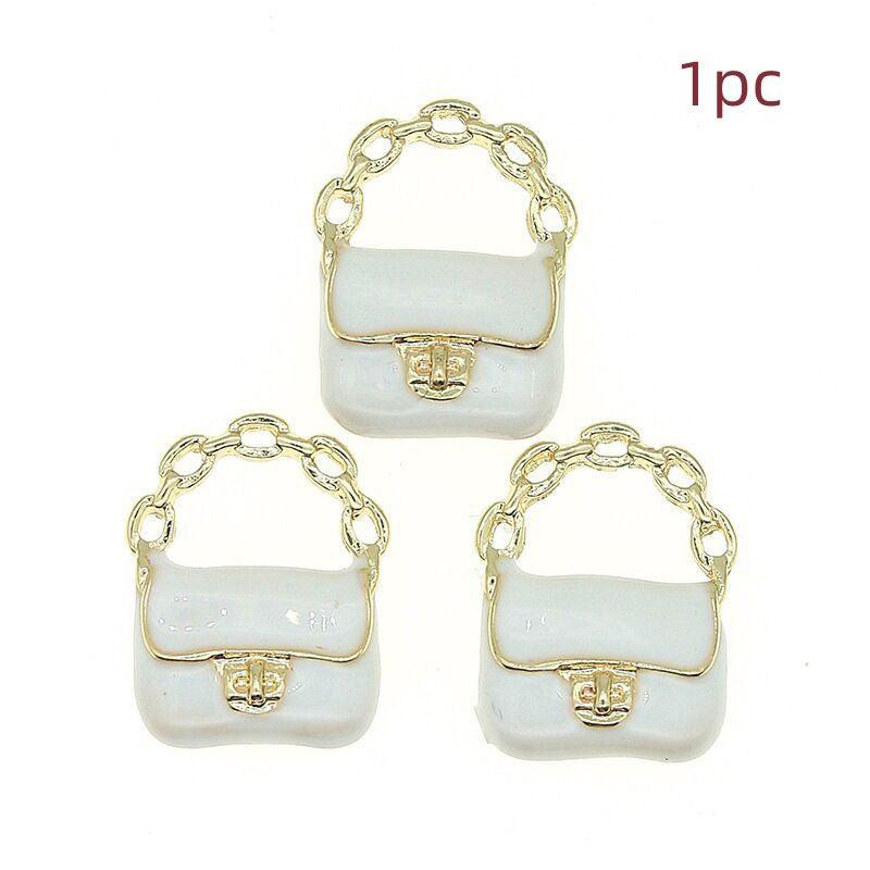 Metal 3D Bag Model Shoulder Bags Dollhouse Decor DIY Accessories