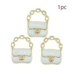 Metal 3D Bag Model Shoulder Bags Dollhouse Decor DIY Accessories