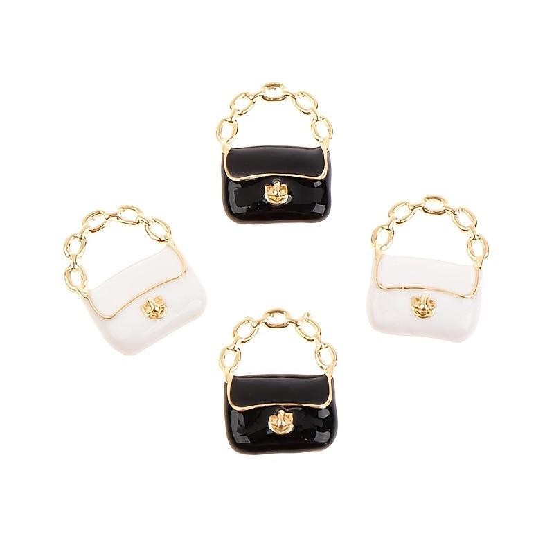 Metal 3D Bag Model Shoulder Bags Dollhouse Decor DIY Accessories