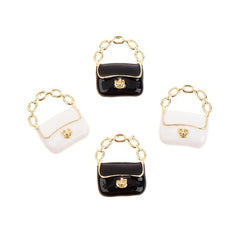 Metal 3D Bag Model Shoulder Bags Dollhouse Decor DIY Accessories