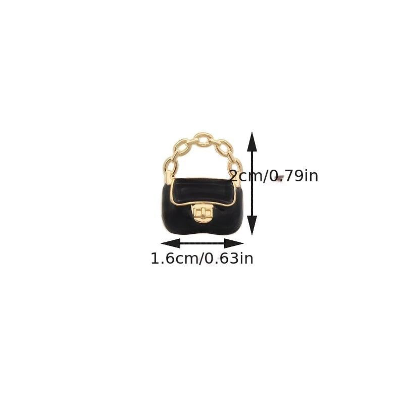 Metal 3D Bag Model Shoulder Bags Dollhouse Decor DIY Accessories