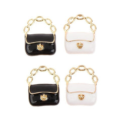 Metal 3D Bag Model Shoulder Bags Dollhouse Decor DIY Accessories