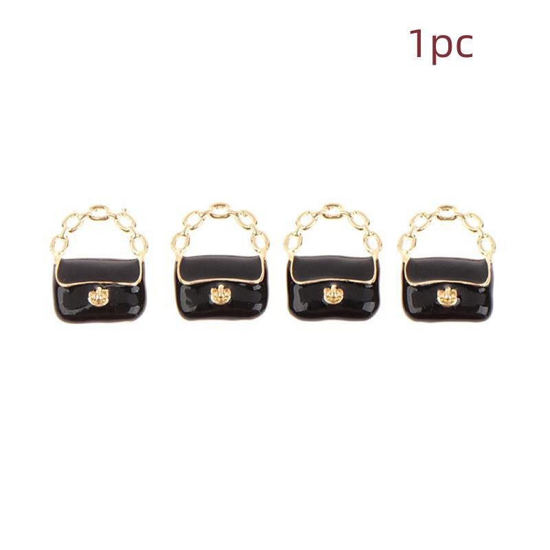 Metal 3D Bag Model Shoulder Bags Dollhouse Decor DIY Accessories