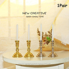 Mini Candlestick Dollhouse Furniture Set with Accessories for Playing House Toys