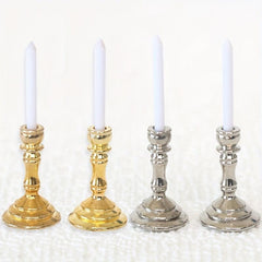 Mini Candlestick Dollhouse Furniture Set with Accessories for Playing House Toys