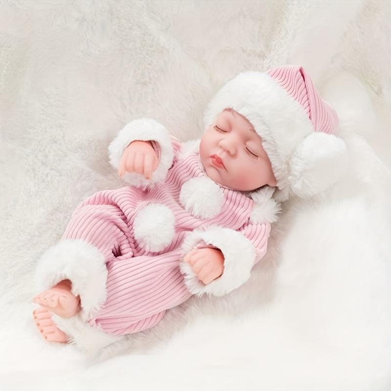 Closed Eyes Vinyl Doll Simulation Doll