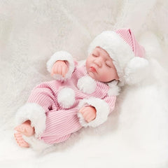 Closed Eyes Vinyl Doll Simulation Doll