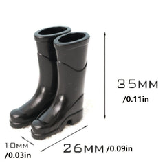 Silicone Rain Boots for Doll House