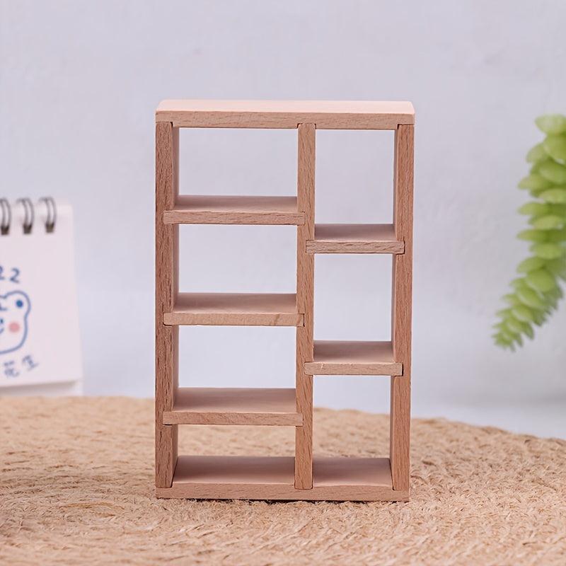 1:12 Dollhouse European Style Storage Cabinet Shelf Display Rack