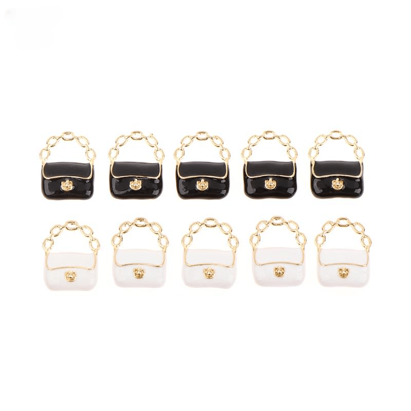 2Pcs 1 12 Dollhouse Metal Handbag Purse Doll Bag Accessories
