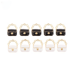 2Pcs 1 12 Dollhouse Metal Handbag Purse Doll Bag Accessories