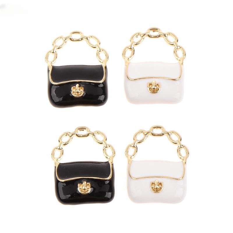 2Pcs 1 12 Dollhouse Metal Handbag Purse Doll Bag Accessories