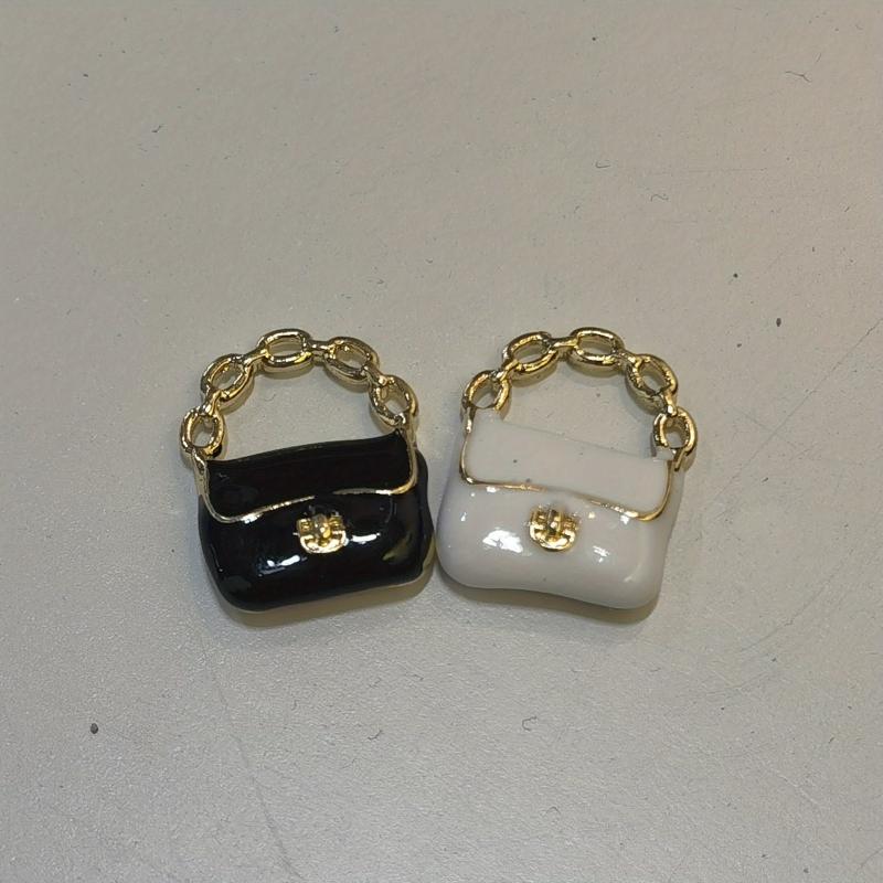 2Pcs 1 12 Dollhouse Metal Handbag Purse Doll Bag Accessories