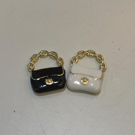 2Pcs 1 12 Dollhouse Metal Handbag Purse Doll Bag Accessories