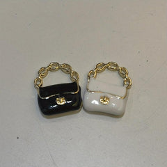 2Pcs 1 12 Dollhouse Metal Handbag Purse Doll Bag Accessories