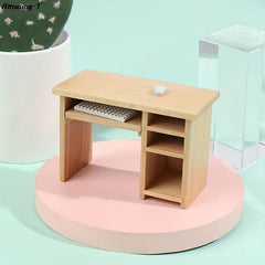 Dollhouse Computer Table With Mouse & Keyboard