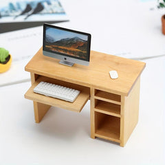 Dollhouse Computer Table With Mouse & Keyboard
