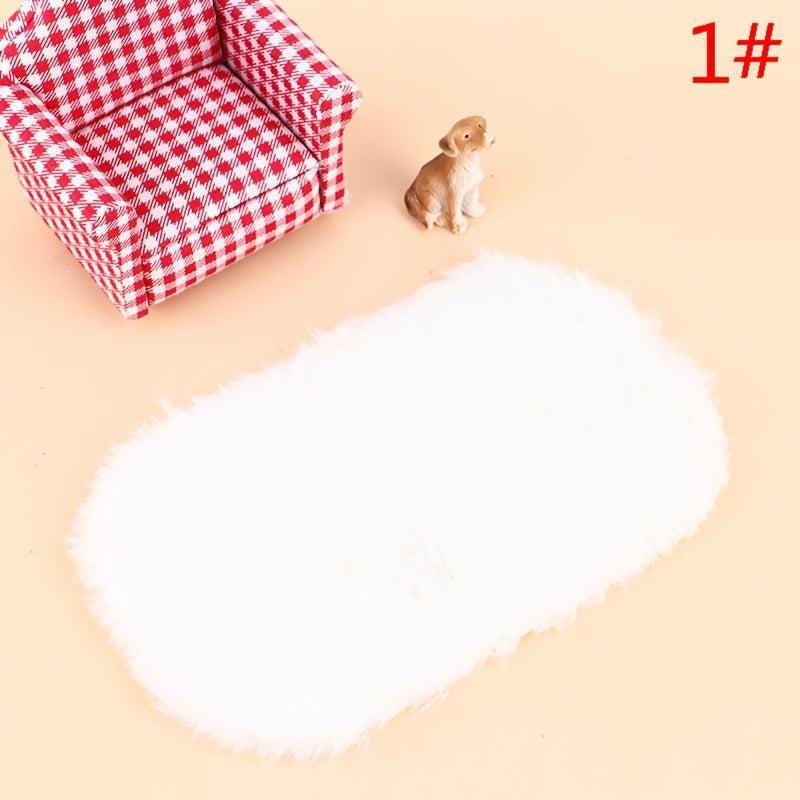 Dollhouse Plush Rug Carpet Mat Living Room Decoration