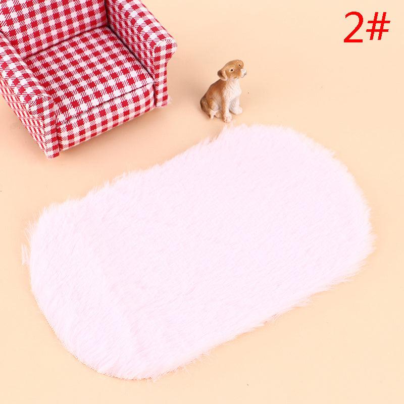 Dollhouse Plush Rug Carpet Mat Living Room Decoration