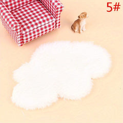 Dollhouse Plush Rug Carpet Mat Living Room Decoration