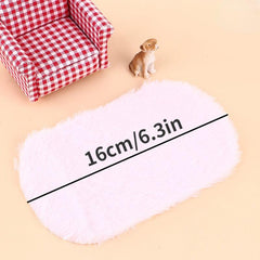 Dollhouse Plush Rug Carpet Mat Living Room Decoration