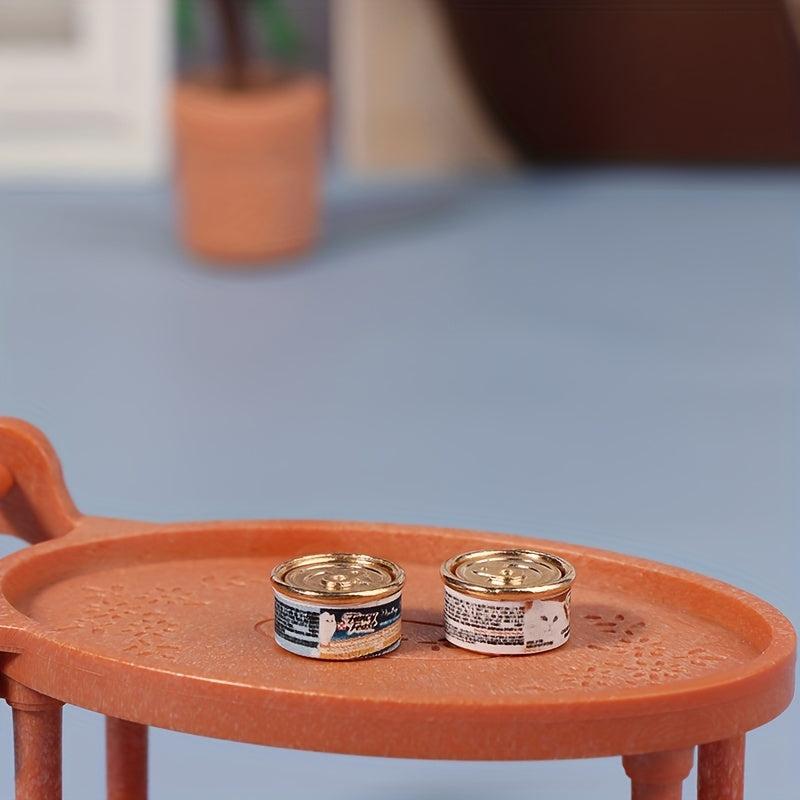 1:12 Dollhouse Cat Food Toy for Home Decor
