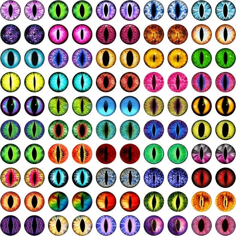 100pcs Doll Eye Beads 50 Pairs in Various Sizes