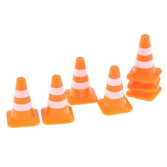 7pcs Mini Traffic Road Cones Training Roadblock Signs Toy