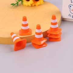 7pcs Mini Traffic Road Cones Training Roadblock Signs Toy