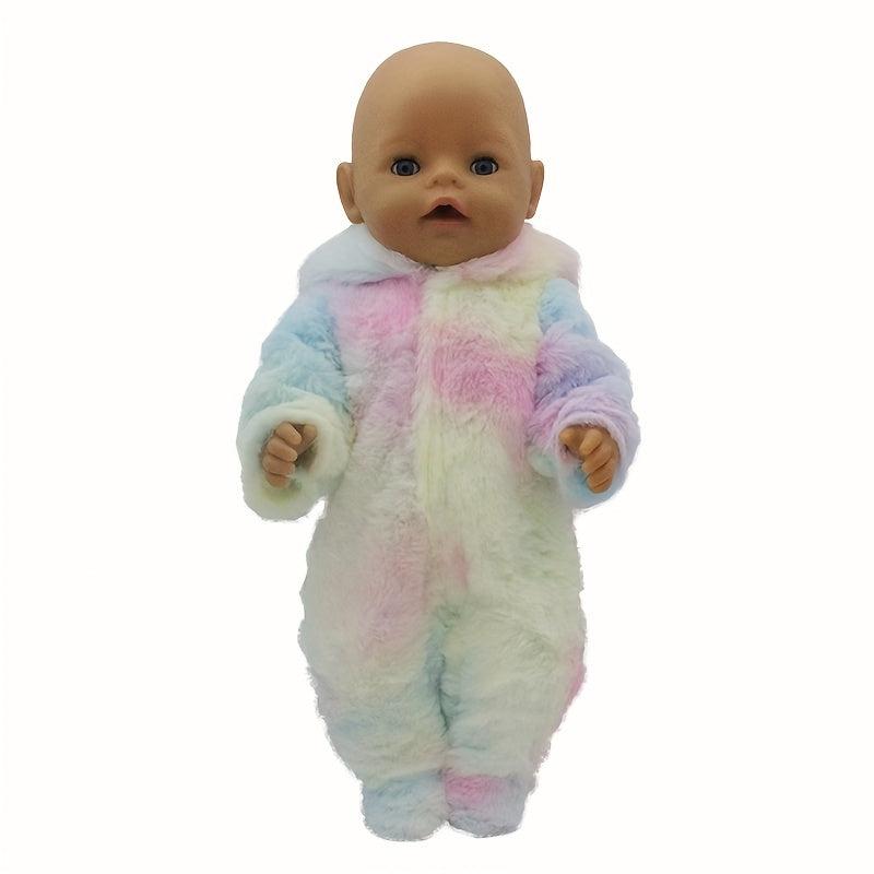 Plush Jumpsuit Doll Clothes for 17-inch Dolls
