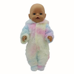 Plush Jumpsuit Doll Clothes for 17-inch Dolls