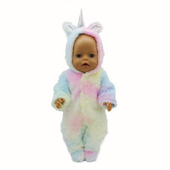 Plush Jumpsuit Doll Clothes for 17-inch Dolls