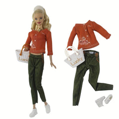 Doll Coats Jeans Casual Wears Toys For Kids Clothes Accessory