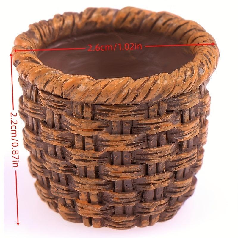 1:12 Dollhouse Resin Basket Kitchen Accessory for Dolls