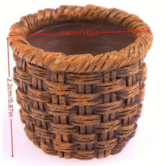 1:12 Dollhouse Resin Basket Kitchen Accessory for Dolls