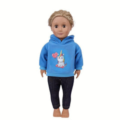 17 18 Inch Doll Clothes Set Top and Pants Children's Birthday Holiday