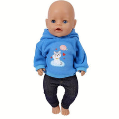 17 18 Inch Doll Clothes Set Top and Pants Children's Birthday Holiday