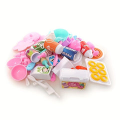 Dollhouse Kitchen Food Set Cake Ice Cream Doll House Mini Accessories Toys