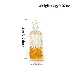 Foreign Wine Bottle Dollhouse Accessories Set