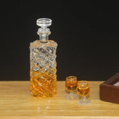 Foreign Wine Bottle Dollhouse Accessories Set