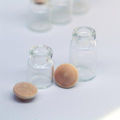 4PCS Dollhouse Food Play Glass Jar Mini Model 1 12 Piece