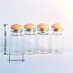 4PCS Dollhouse Food Play Glass Jar Mini Model 1 12 Piece