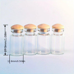 4PCS Dollhouse Food Play Glass Jar Mini Model 1 12 Piece