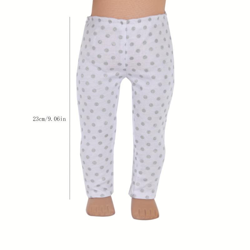 Doll Leggings Plain Polka Dot Stretch Leggings Dress Up Doll Costume