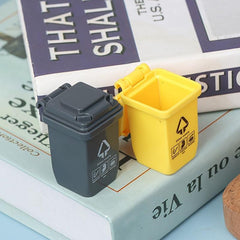 5pcs 1:12 Dollhouse Trash Can Model Furniture Accessories