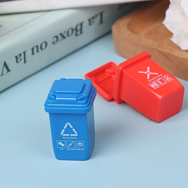 5pcs 1:12 Dollhouse Trash Can Model Furniture Accessories