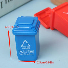 5pcs 1:12 Dollhouse Trash Can Model Furniture Accessories